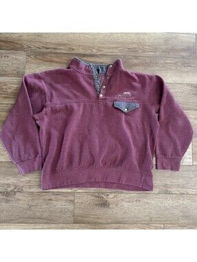 Vtg Prairie Mountain Ketchikan Alaska Snap Pullover L